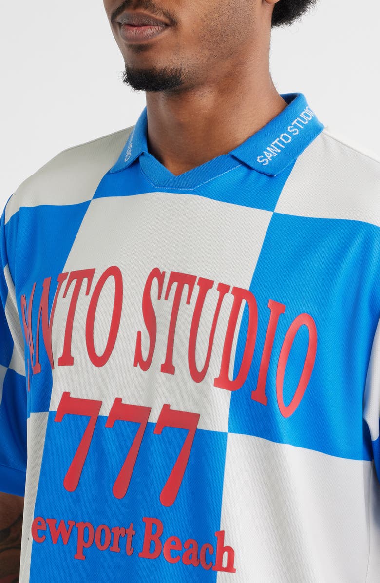 SANTO STUDIO Newport Beach Club Soccer Jersey, Main, color, Blue