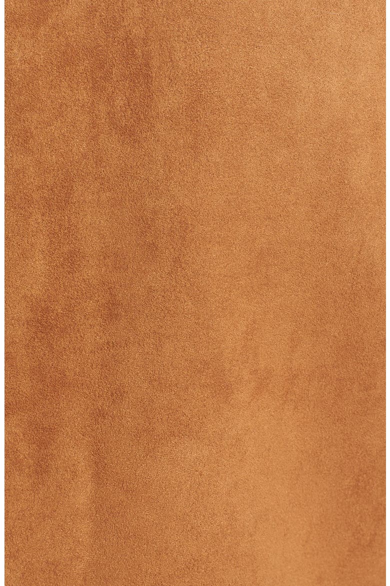 Long Faux Shearling Vest, Alternate, color, COGNAC