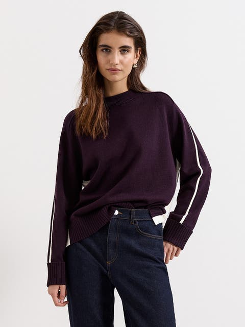 Hallie Tipped Knitted Jumper