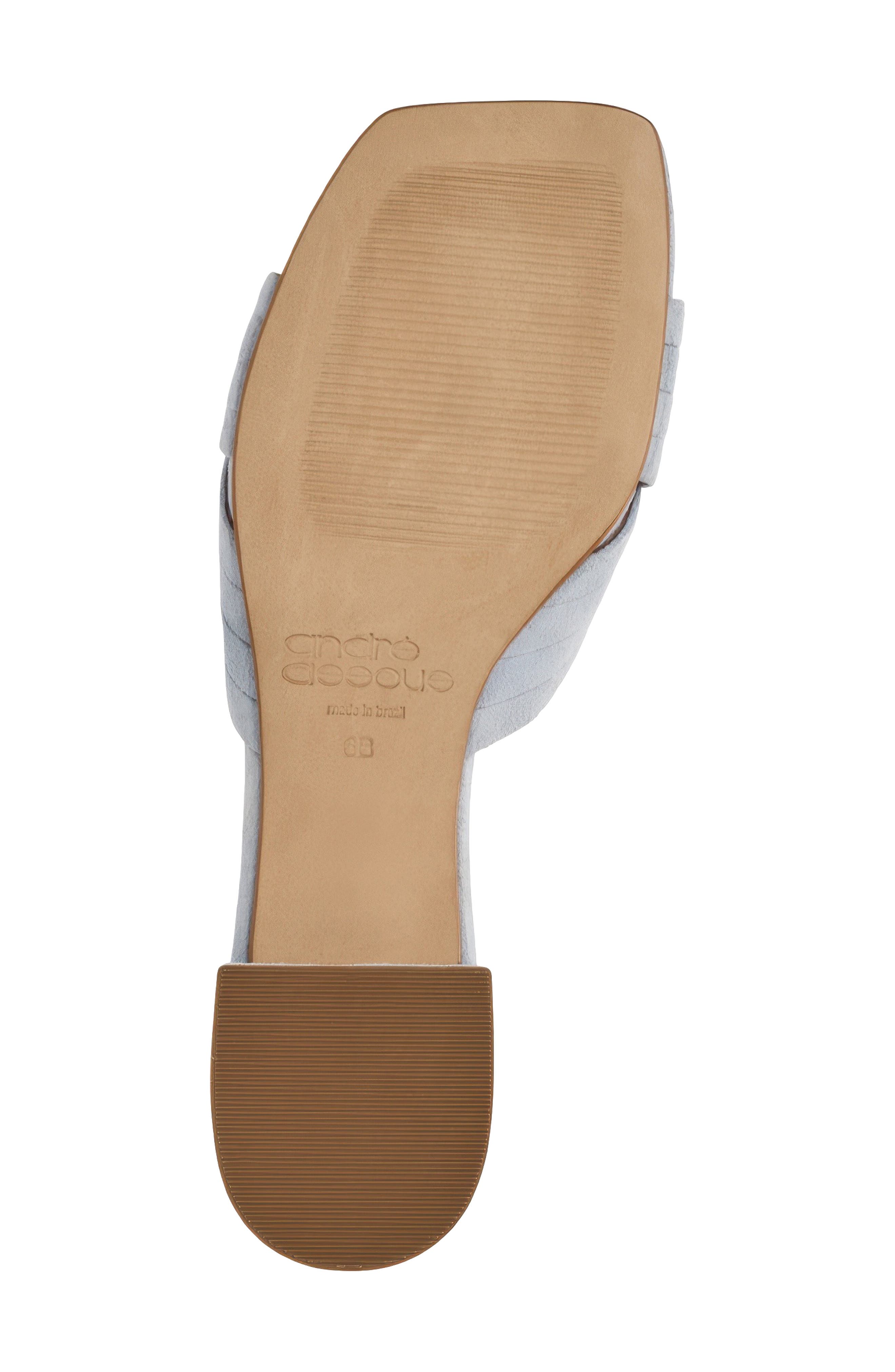 André Assous Jordan Slide Sandal, Alternate, color, Sky Blue Suede