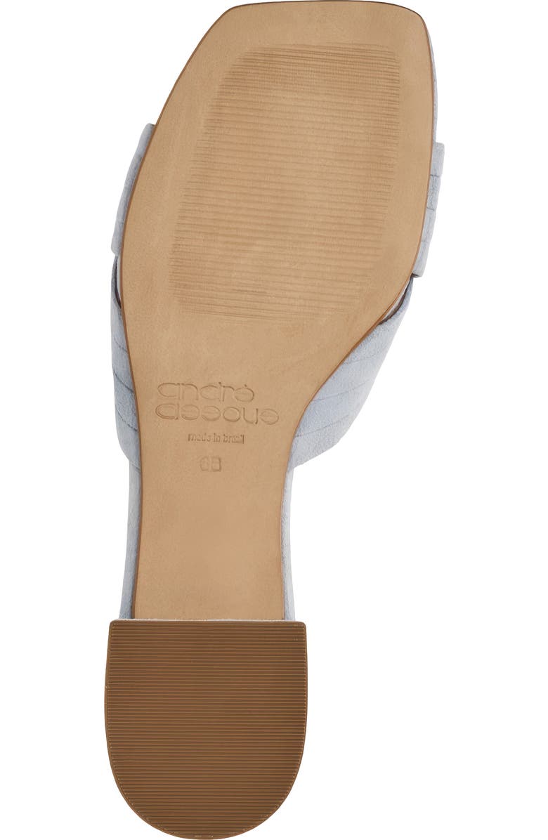 André Assous Jordan Slide Sandal, Alternate, color, Sky Blue Suede