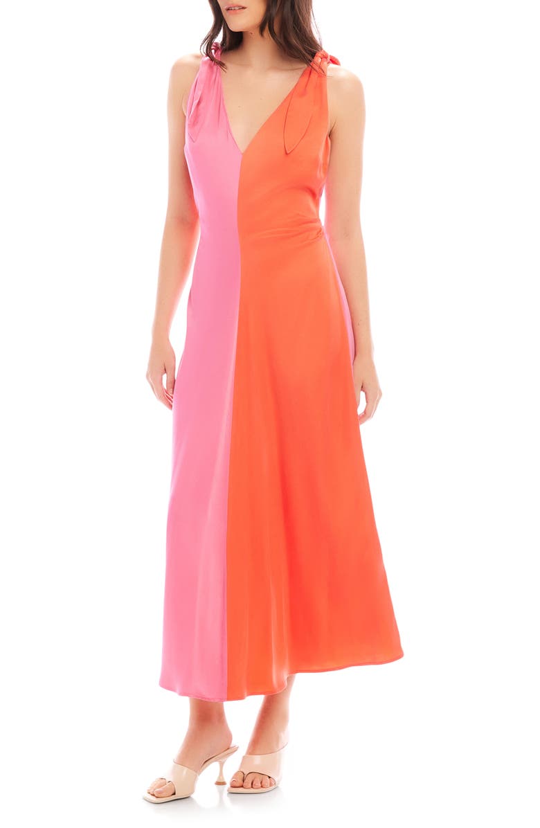 FIFTEEN TWENTY Verity Colorblock Maxi Dress, Alternate, color, 