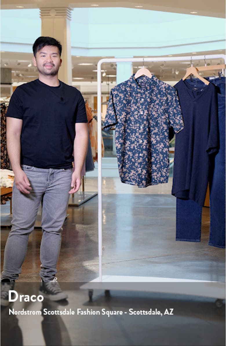 Rvgazi Floral Short Sleeve Button-Up Shirt, sales video thumbnail