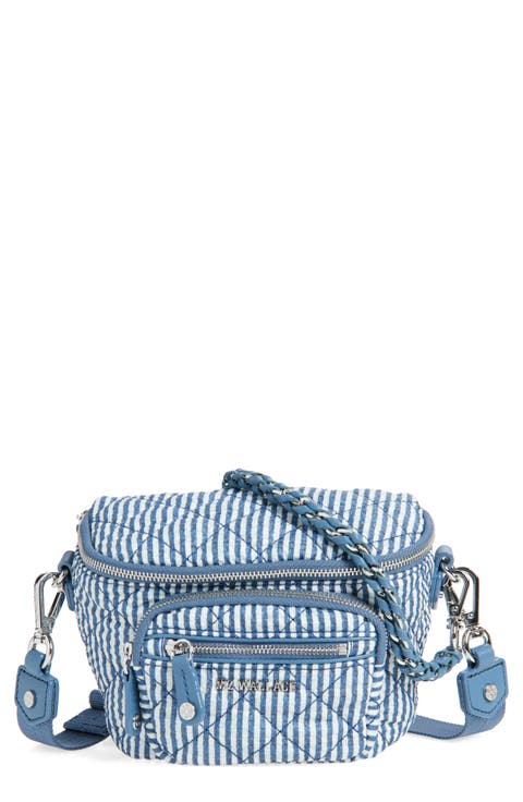 Micro Crosby Quilted Seersucker Sling Bag