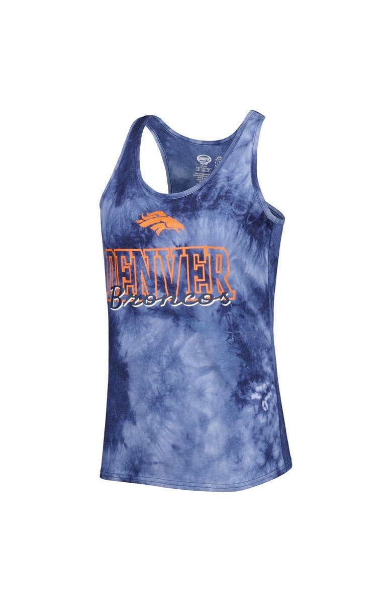 CONCEPTS SPORT Women's Concepts Sport Navy Denver Broncos Billboard Scoop Neck Racerback Tank and Shorts Sleep Set, Alternate, color, 