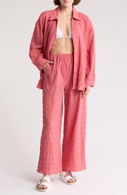 NORDSTROM RACK 2-Piece Crinkle Cover-Up Set