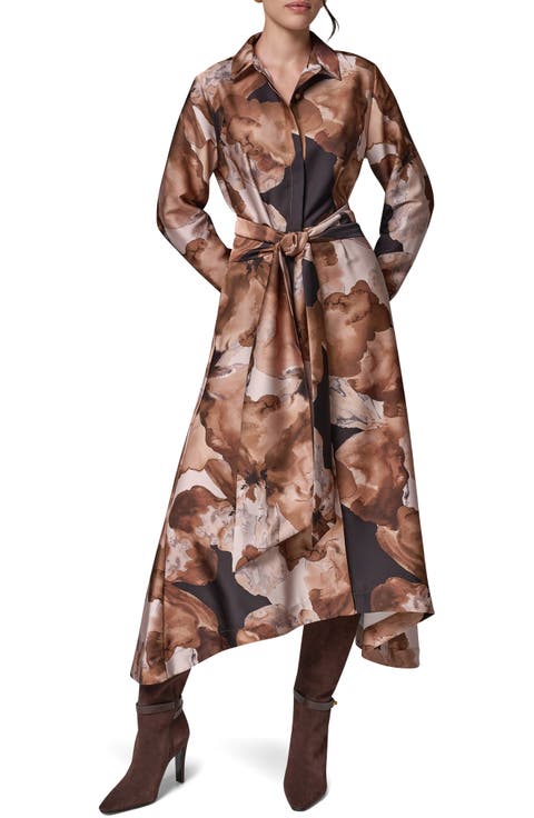 Long Sleeve Shirtdress with Tie Waist