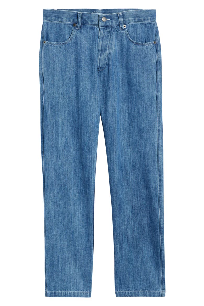 Straight Leg Organic Cotton Jeans, Alternate, color, OCEAN