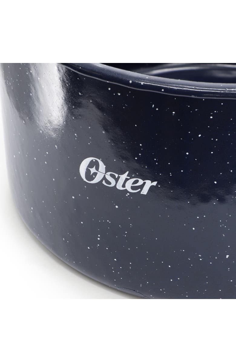 OSTER Castillo 11 Quart Enamel on Steel Stock Pot with Lid, Alternate, color, Blue