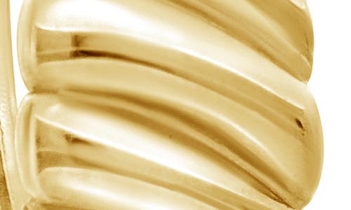 Bony Levy 14k Gold Textured Oval Huggie Hoop Earrings In Gold