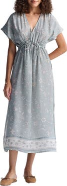 Reistor Deep V-neck Gathered Dress