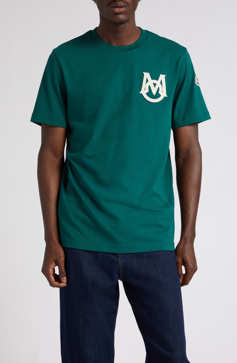 Moncler Logo Patch T-Shirt, Main, color,