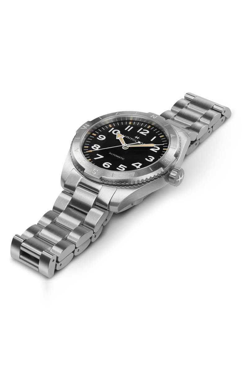 Hamilton Khaki Field Expedition Automatic Bracelet Watch, 41mm, Alternate, color, Black