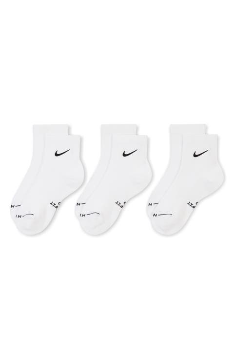Swoosh Assorted 3-Pack Dri-FIT Quarter Socks