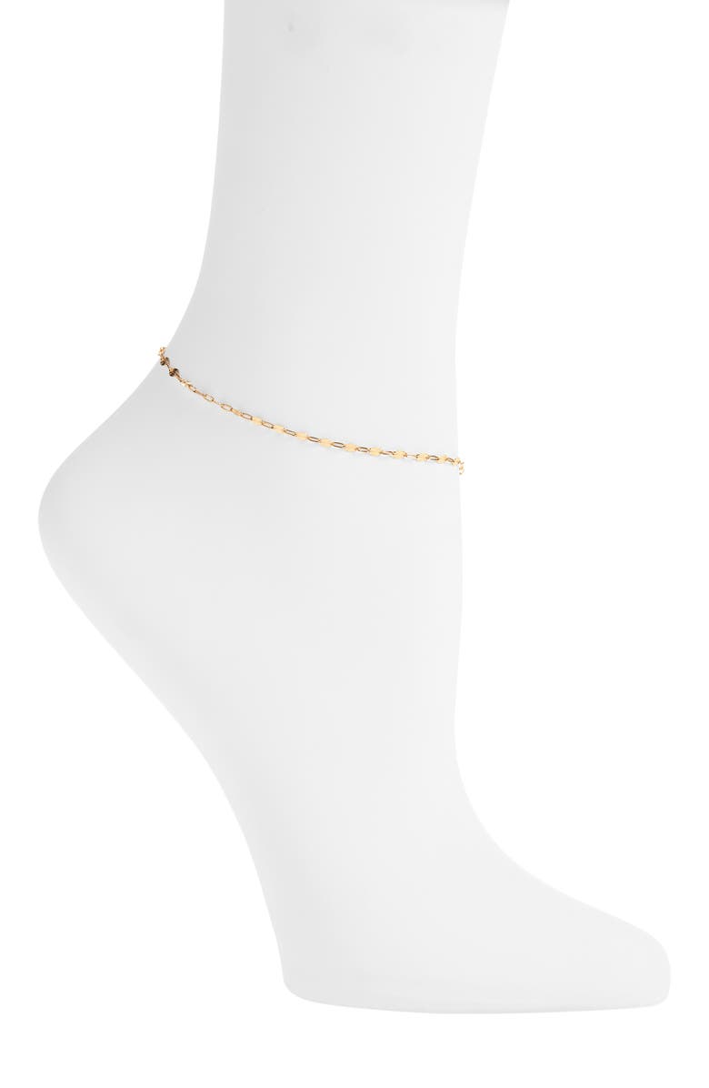 Set & Stones Rio Anklet, Main, color, Gold