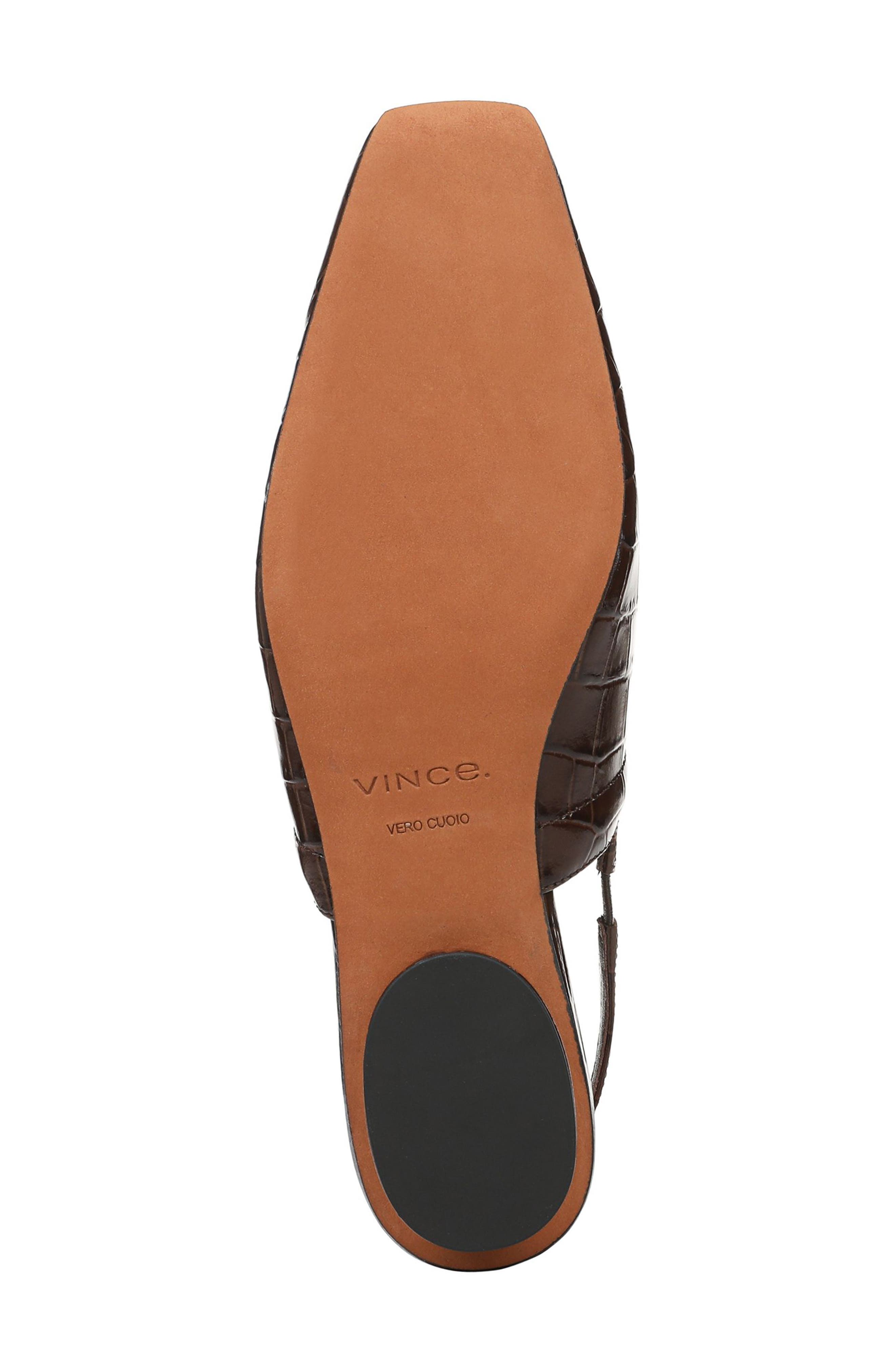 Vince Venice Slingback Flat, Alternate, color, Cacaobrown