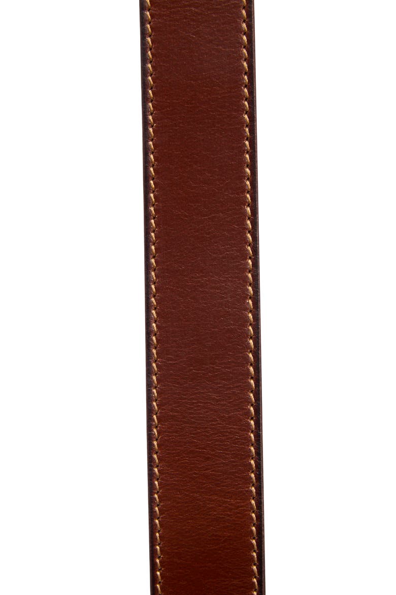 Leather Belt, Alternate, color, BROWN