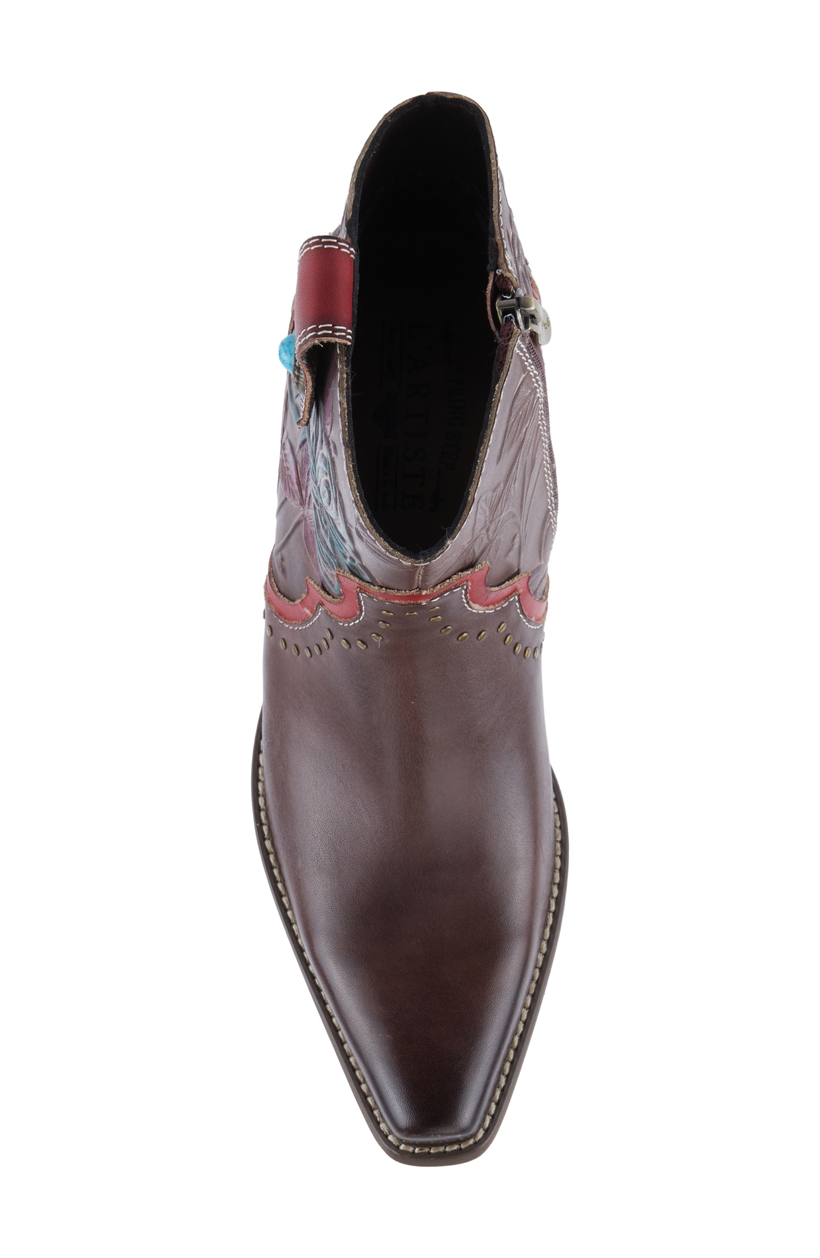 L'Artiste by Spring Step Rebamac Western Boot, Alternate, color, Chocolate Brown