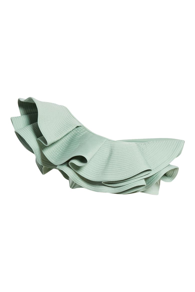 Ruffle One-Shoulder Bikini Top, Alternate, color, MINT