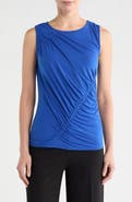 Catherine Malandrino Side Ruched Sleeveless Top
