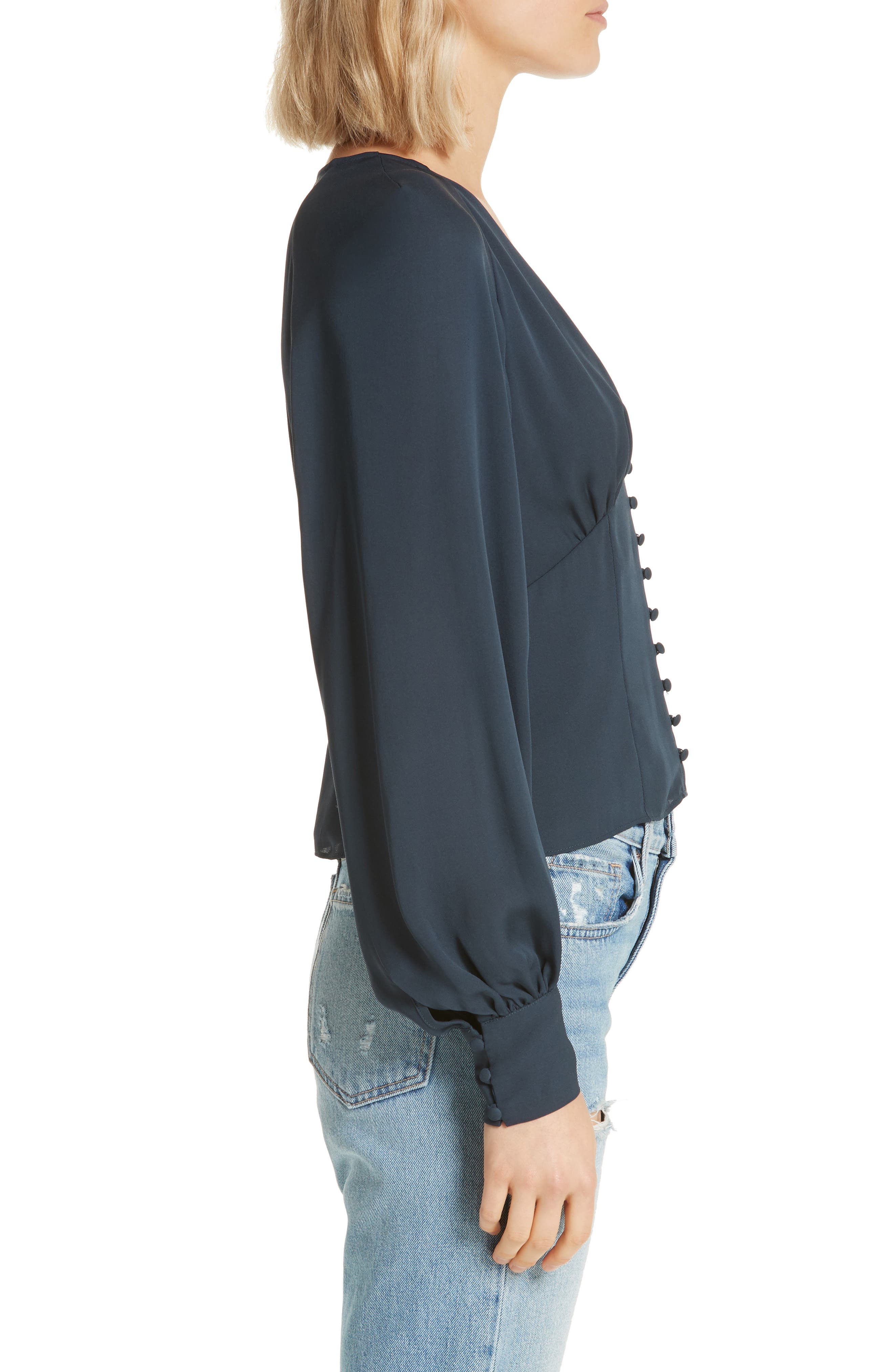 Joie Alurea Button Front Silk Blouse (Women) | Nordstrom