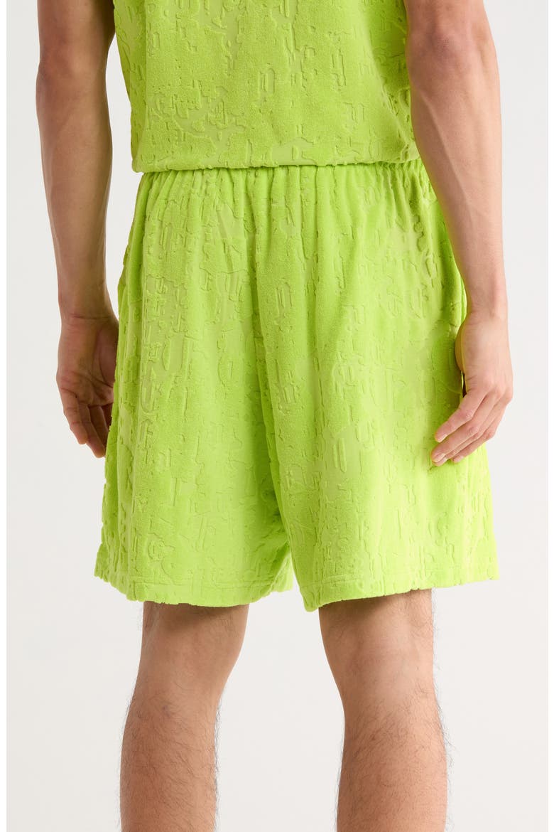 Terry Towel Pull-On Shorts, Alternate, color, GREEN