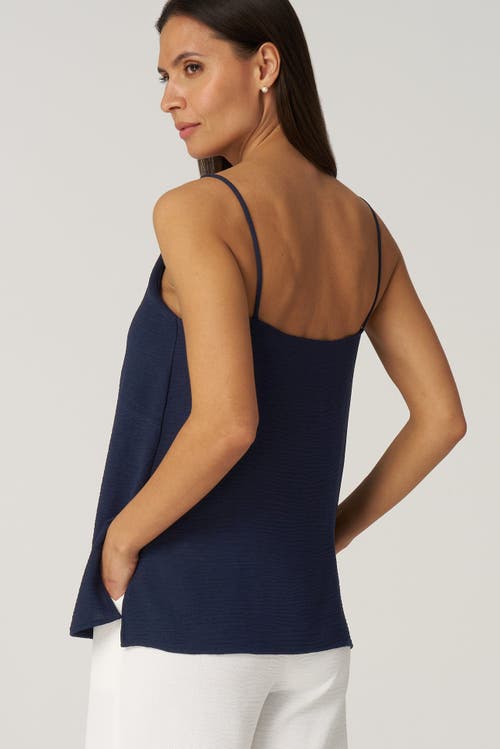 Franne Golde Textured Crepe Flowy Long Cami