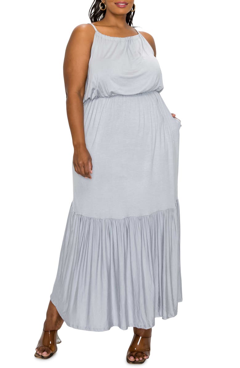 L I V D Ameli Pocket Cami Maxi Dress, Main, color, 