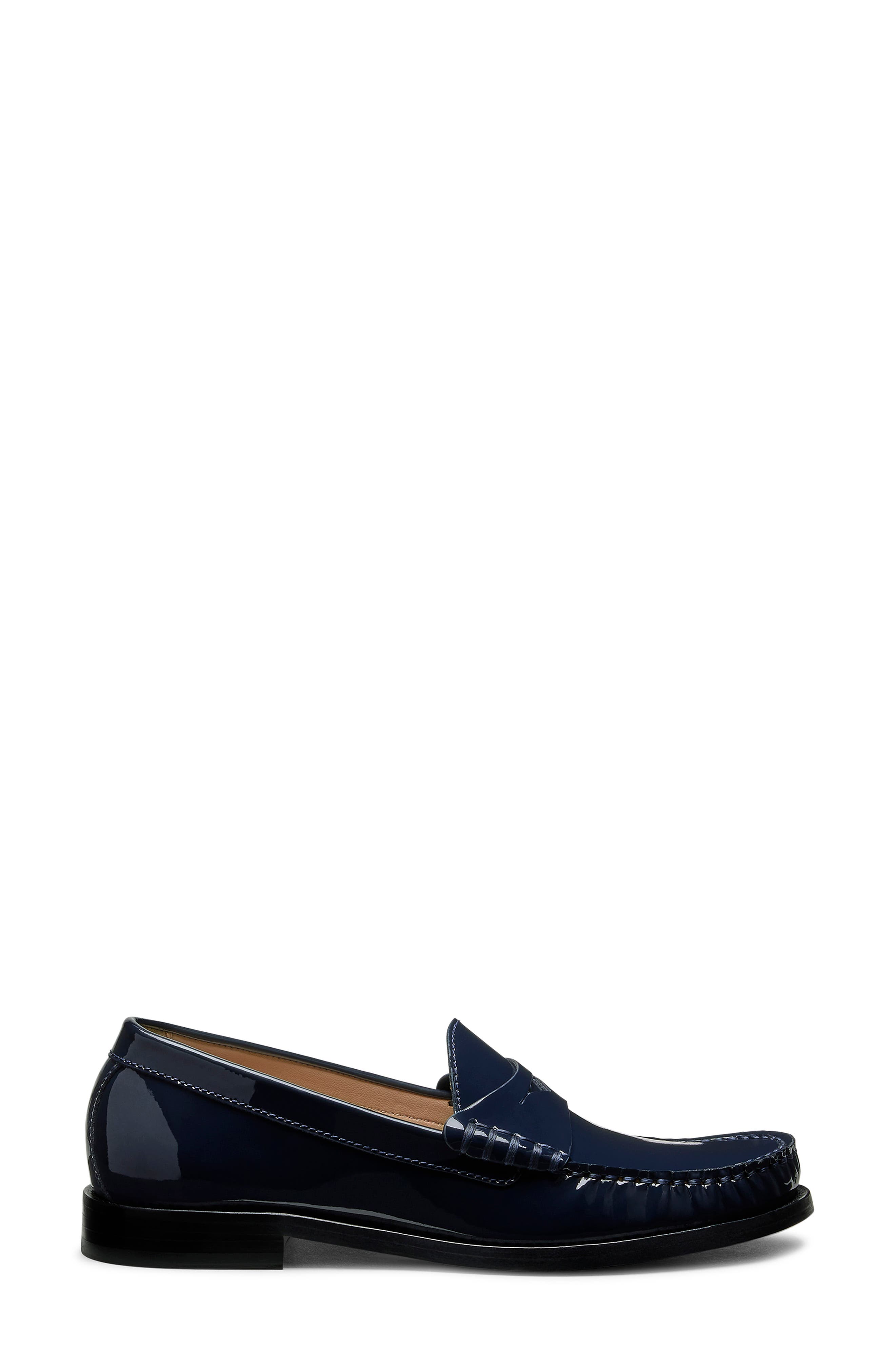 Lottie Penny Loafer, Alternate, color, NICE BLUE PATENT