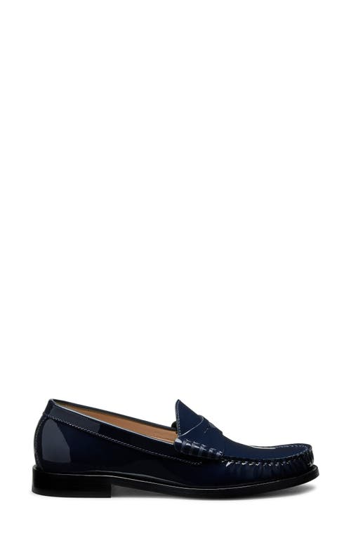 Stuart Weitzman Lottie Penny Loafer In Blue