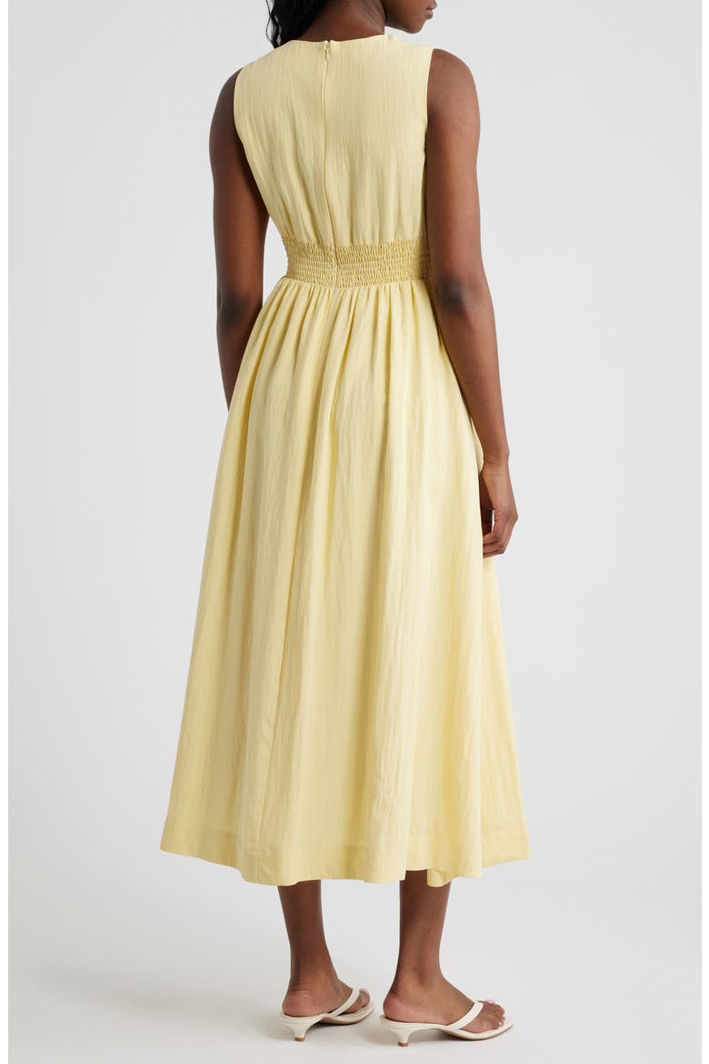 Sleeveless Keyhole Midi Dress, Alternate, color, YELLOW