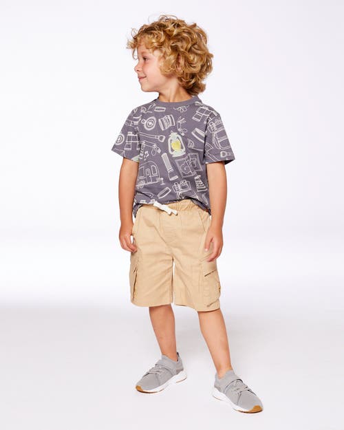 Deux Par Deux Little Boy's Parachute Cargo Pocket Shorts Light Beige In Light Beige