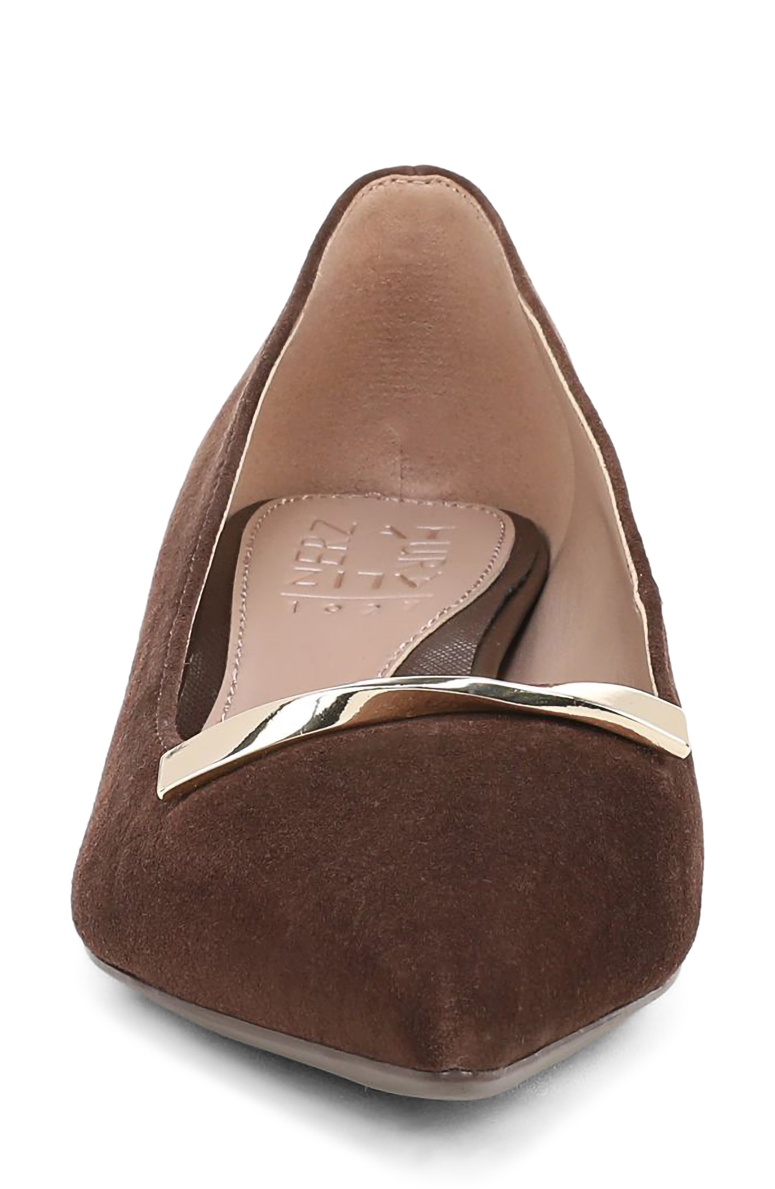 Rumi Slingback Bit Loafer Pump, Alternate, color, CHOCOLATE SUEDE