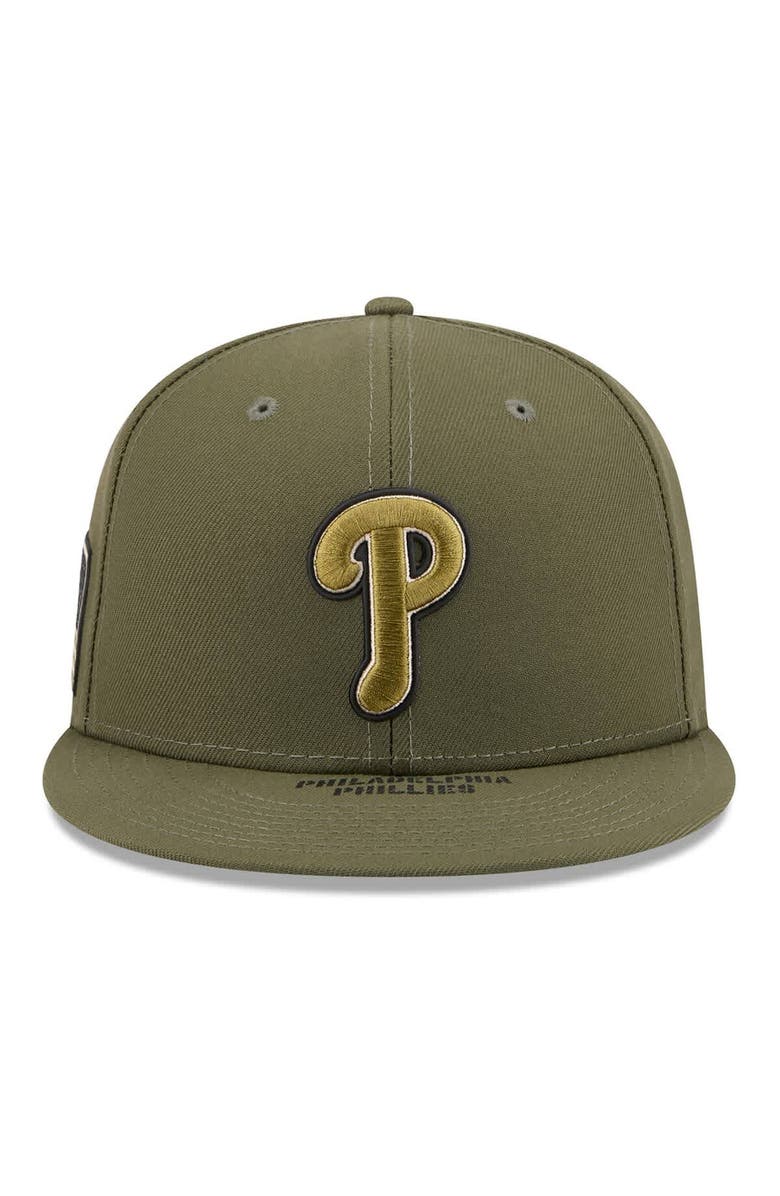 New Era Men's New Era  Olive Philadelphia Phillies 2026 Armed Forces Day 59FIFTY Fitted Hat, Alternate, color, Olive