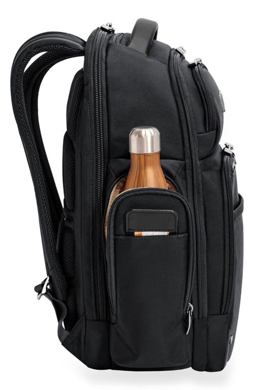 Briggs & Riley Large Work Cargo Backpack In Black