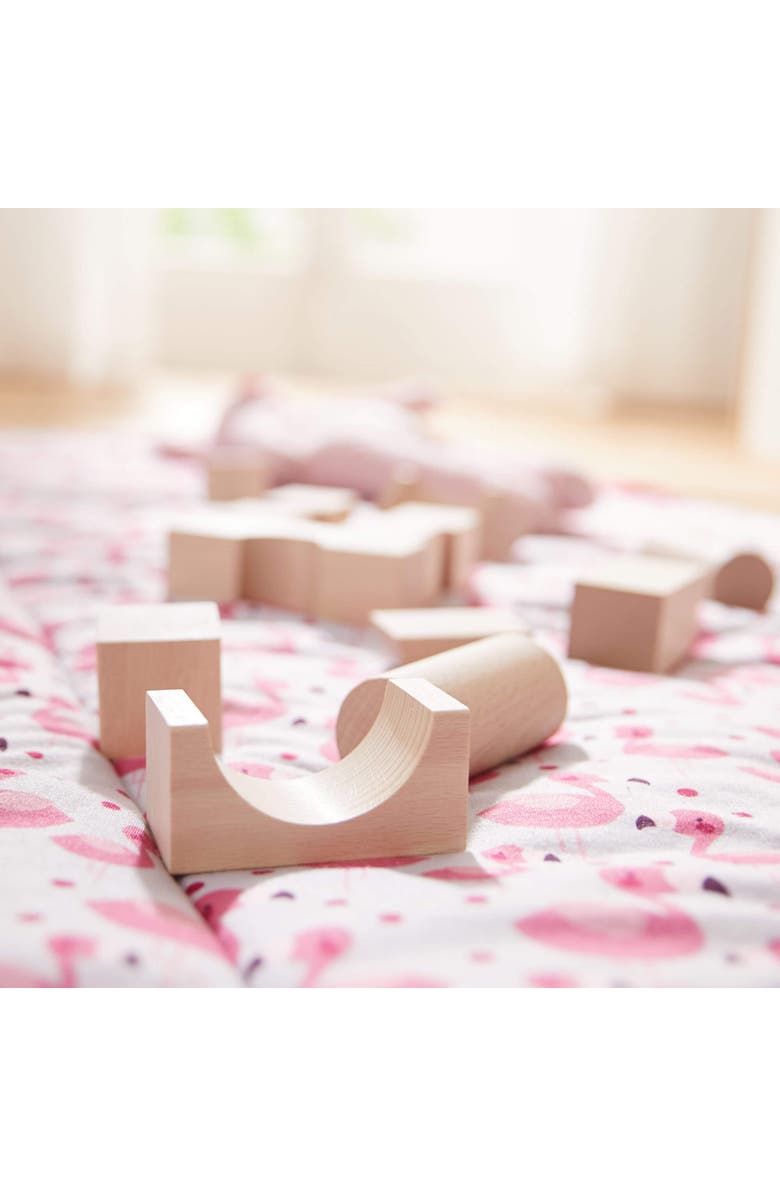 HABA Wooden Building Blocks 26 Piece Set Open-Ended Stacking Toys, Toddler Blocks, and Wooden Toys Made in Germany for Creative Play and Learning, Alternate, color, Tan