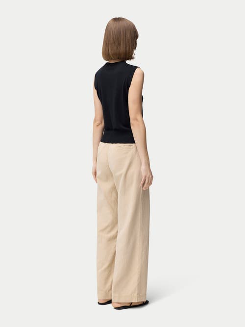 Gobi Mongolian Cashmere Cashmere Silk Sleeveless Top In Black