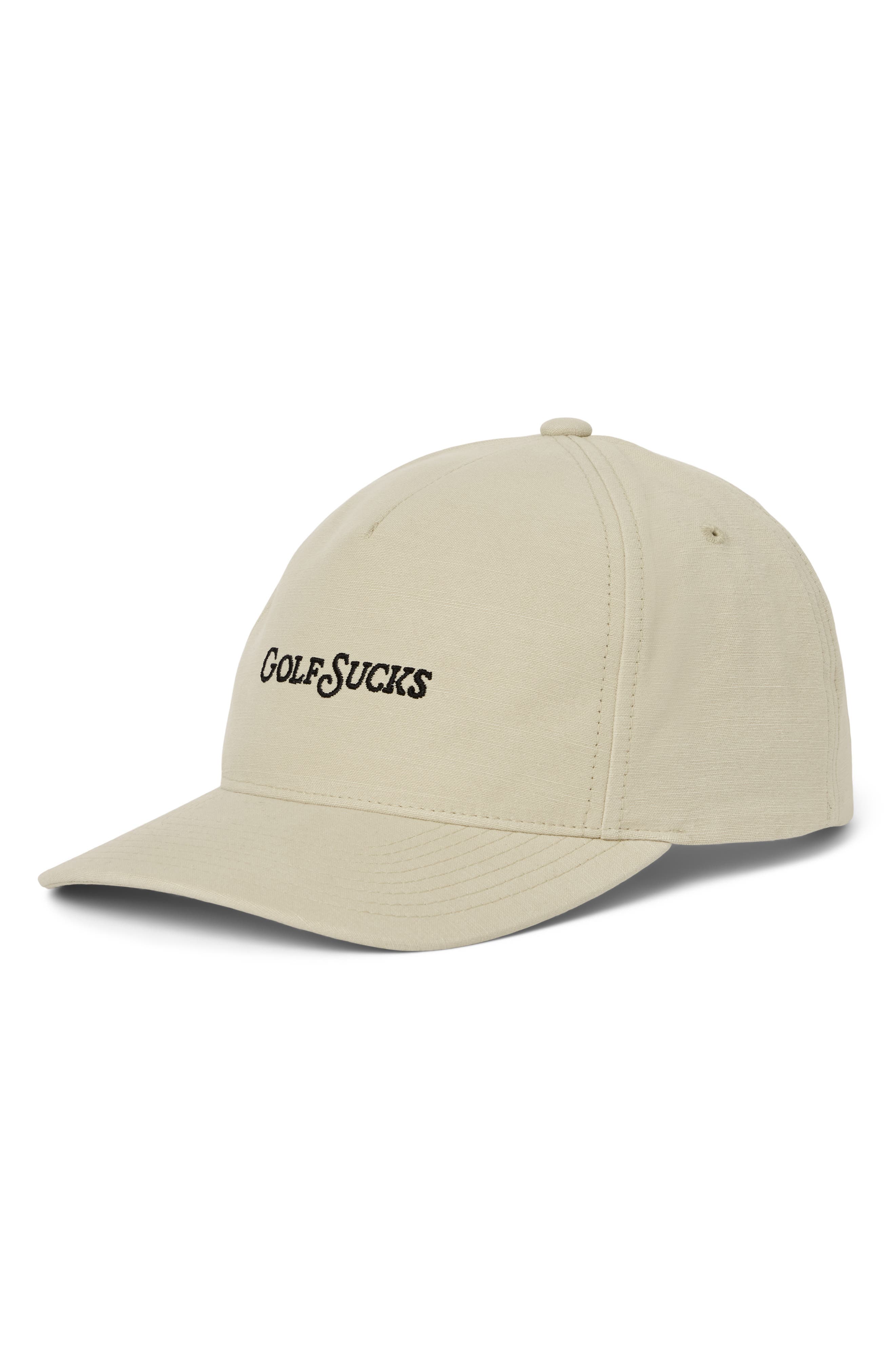 Golf Sucks Six-Panel Snapback Cap
