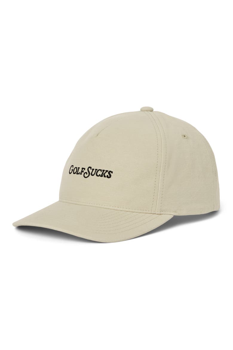 Golf Sucks Six-Panel Snapback Cap, Main, color, ITALIAN SAND