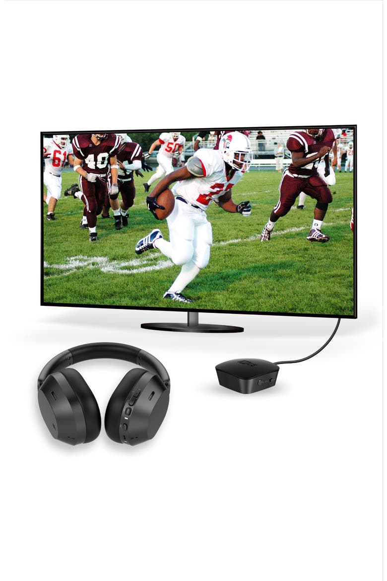 T1CMA3D Matrix Cinema 3D TV Headphones + Connect Transmitter Bundle, Alternate, color, Black