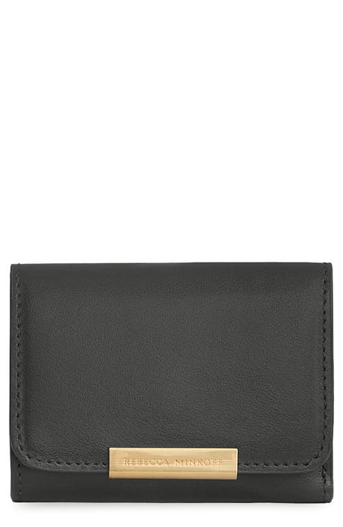 Rebecca Minkoff Insider Compact Leather Wallet In Shadow