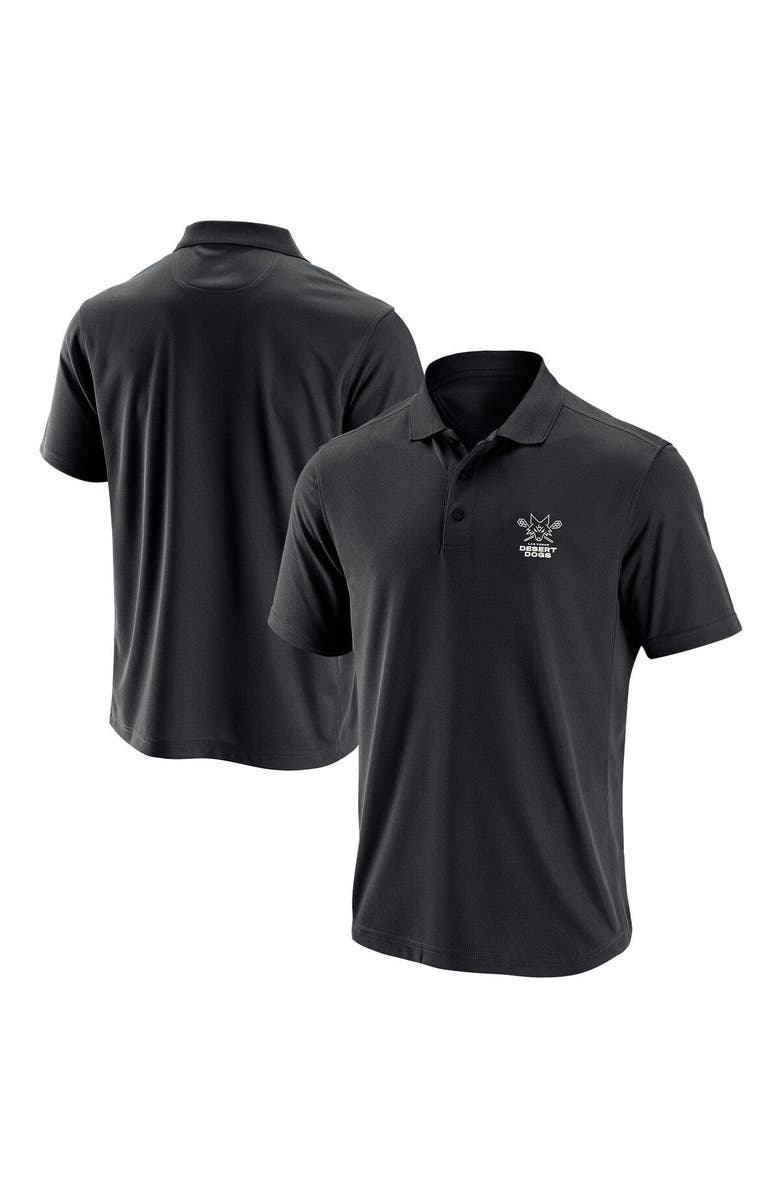ADPRO Sports Men's Black Las Vegas Desert Dogs Primary Logo Polo, Main, color, Black
