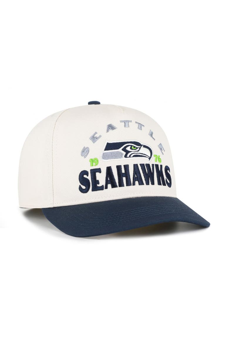 Men's '47 Natural Seattle Seahawks  Arcitext Hitch Adjustable Hat, Alternate, color, Natural