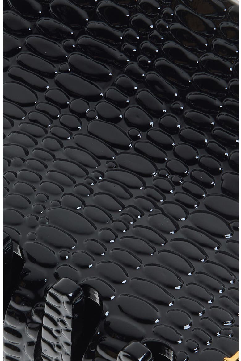 Couture Claw Clip, Alternate, color, BLACK CROC