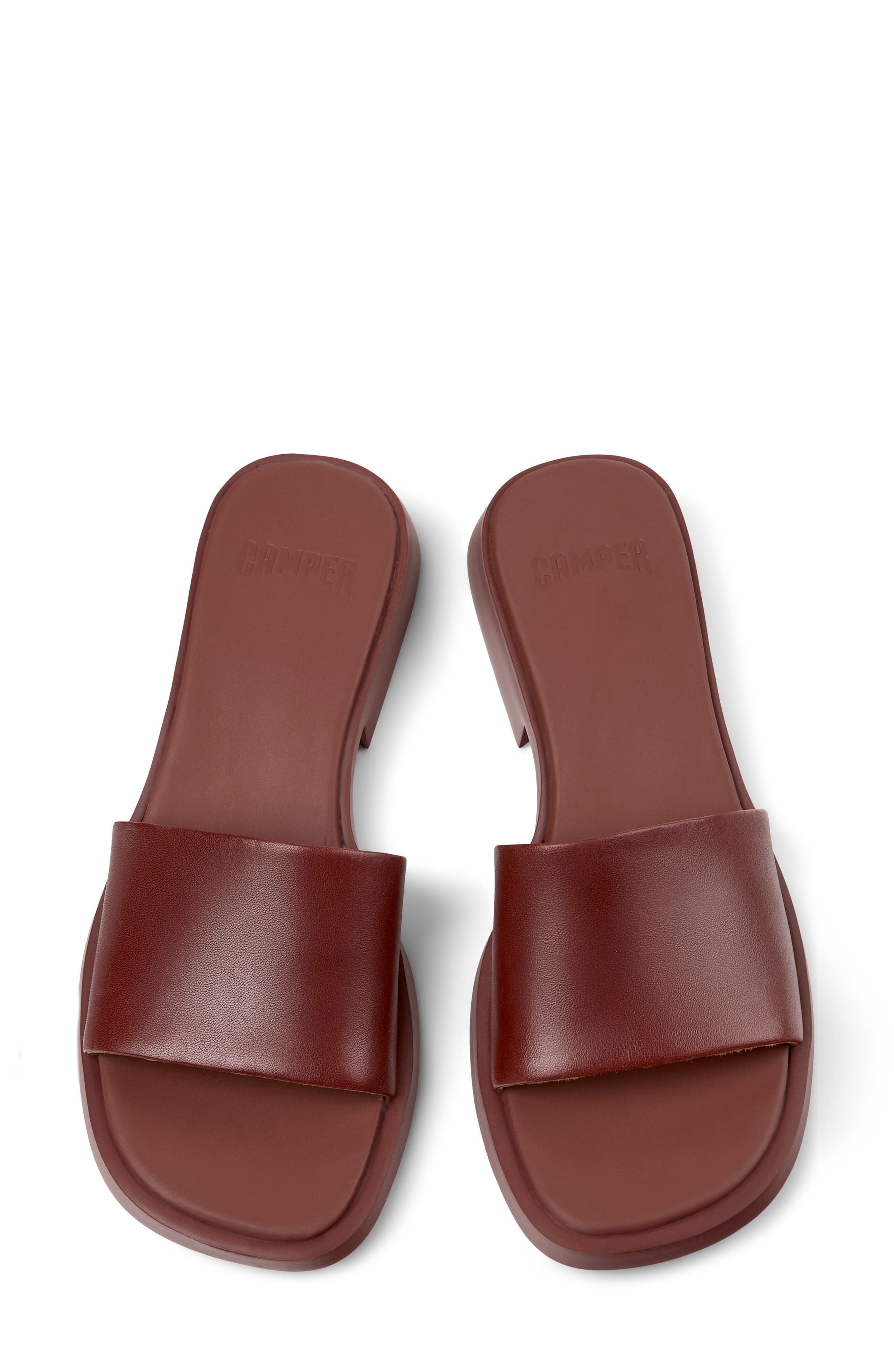 Dana Slide Sandal, Alternate, color, BURGUNDY