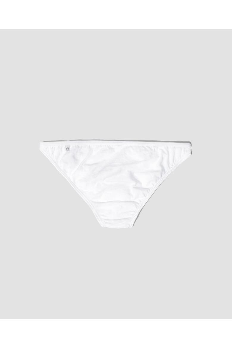 Organic Cotton String Bikini, Alternate, color, Chalk