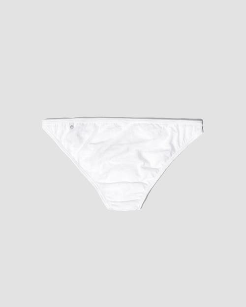 Oddobody Organic Cotton String Bikini In Chalk