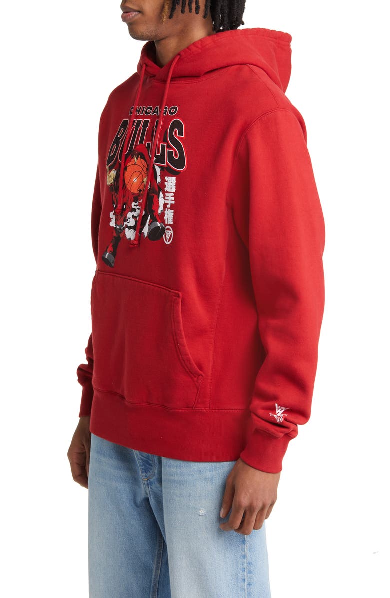 HYPLAND NBA Chicago Bulls Charge Graphic Hoodie, Alternate, color, 