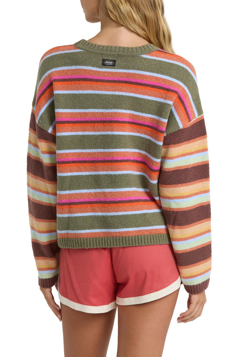 Red Rocks Crew Sweater, Alternate, color, CANTEEN