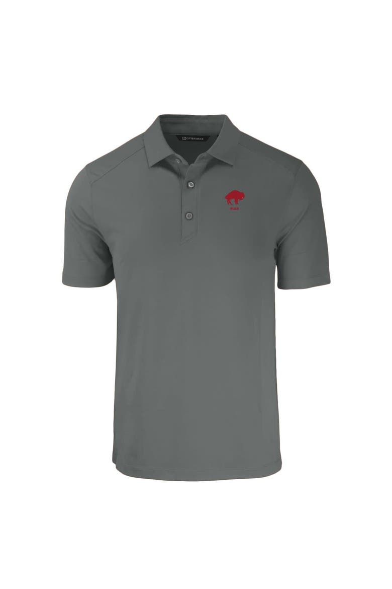 Men's Cutter & Buck  Gray Buffalo Bills Throwback Forge Eco Stretch Recycled Polo, Alternate, color, Gray